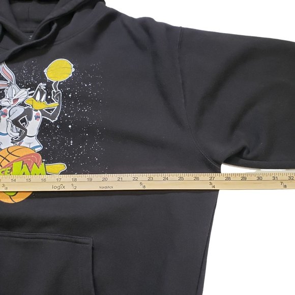 Space Jam Men's Black  Hoodie Sweatshirt Retro Bugs bunny Daffy Duck XXLarge - Picture 8 of 11